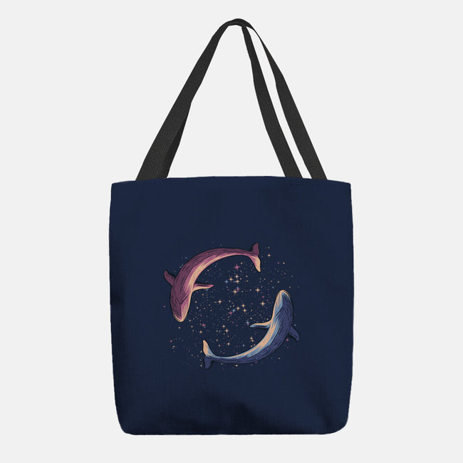 Stars Of Sea Whale Astronaut-None-Basic Tote-Bag-tobefonseca