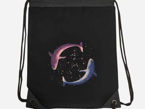 Stars Of Sea Whale Astronaut