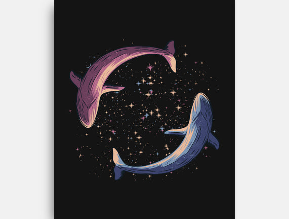 Stars Of Sea Whale Astronaut