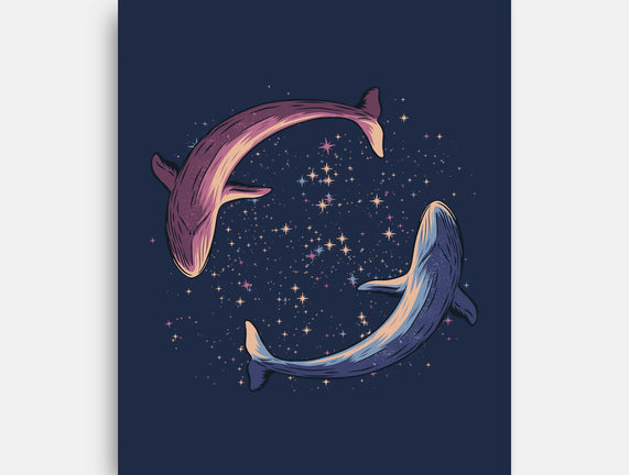 Stars Of Sea Whale Astronaut