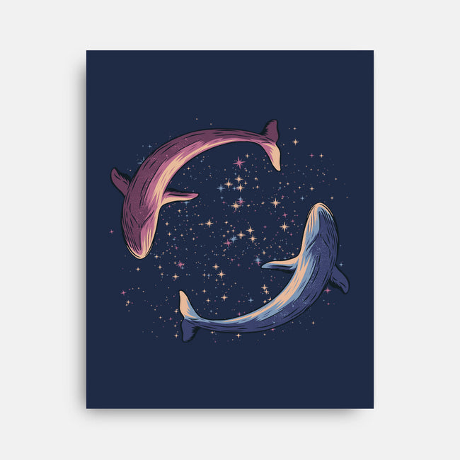 Stars Of Sea Whale Astronaut-None-Stretched-Canvas-tobefonseca
