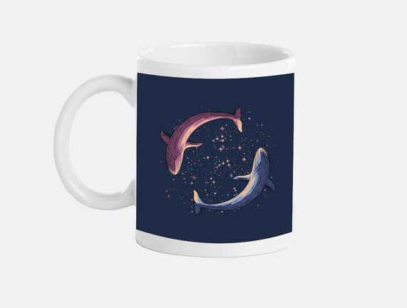 Stars Of Sea Whale Astronaut