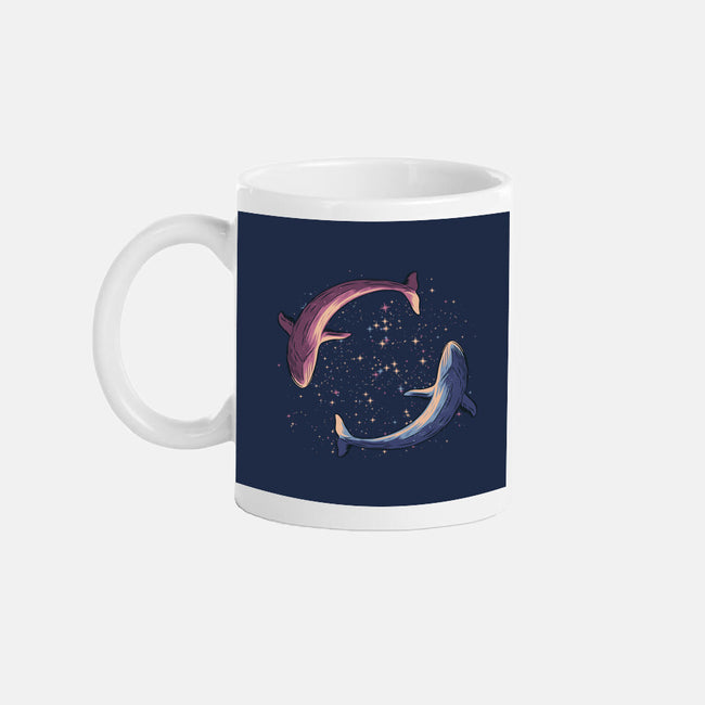 Stars Of Sea Whale Astronaut-None-Mug-Drinkware-tobefonseca