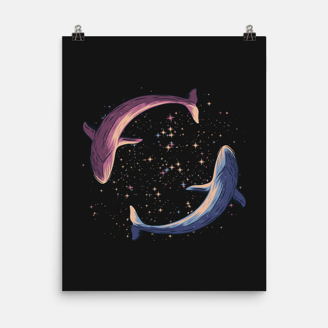Stars Of Sea Whale Astronaut-None-Matte-Poster-tobefonseca