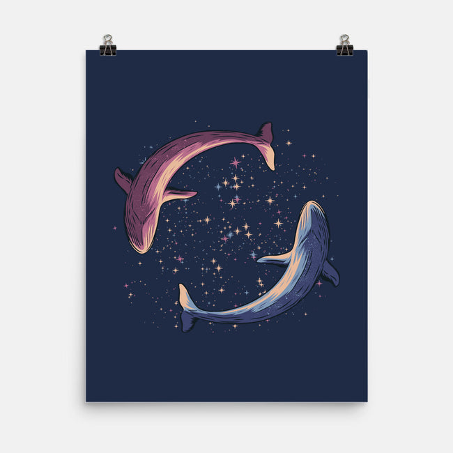 Stars Of Sea Whale Astronaut-None-Matte-Poster-tobefonseca