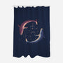 Stars Of Sea Whale Astronaut-None-Polyester-Shower Curtain-tobefonseca