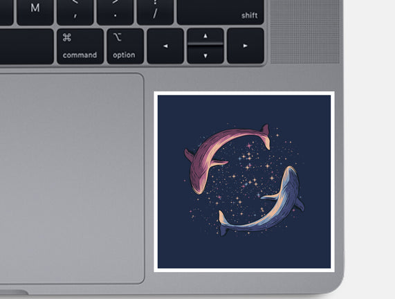 Stars Of Sea Whale Astronaut
