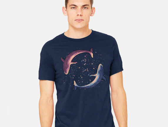 Stars Of Sea Whale Astronaut