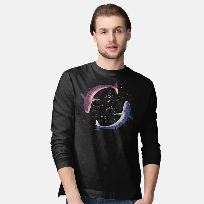 Stars Of Sea Whale Astronaut-Mens-Long Sleeved-Tee-tobefonseca