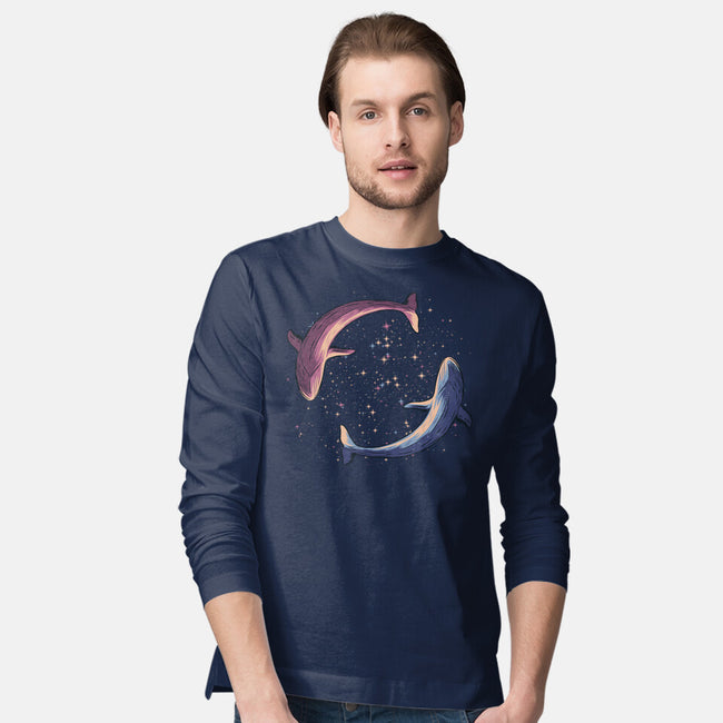 Stars Of Sea Whale Astronaut-Mens-Long Sleeved-Tee-tobefonseca