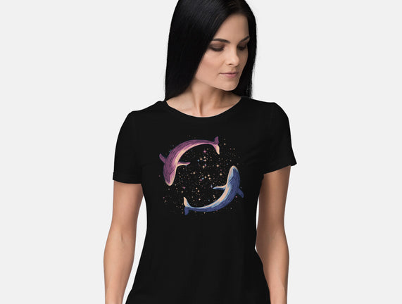 Stars Of Sea Whale Astronaut
