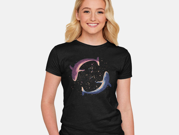 Stars Of Sea Whale Astronaut