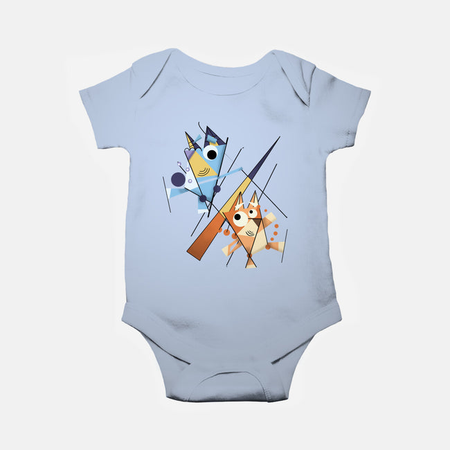 Abstract Sisters-Baby-Basic-Onesie-nickzzarto