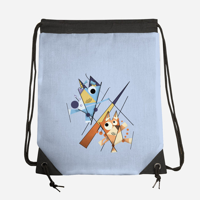 Abstract Sisters-None-Drawstring-Bag-nickzzarto