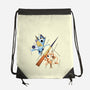 Abstract Sisters-None-Drawstring-Bag-nickzzarto