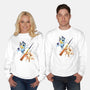 Abstract Sisters-Unisex-Crew Neck-Sweatshirt-nickzzarto