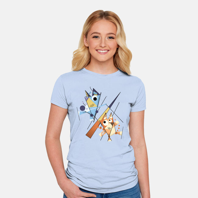 Abstract Sisters-Womens-Fitted-Tee-nickzzarto