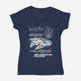 Rebel Light Freighter-Womens-V-Neck-Tee-alfbocreative