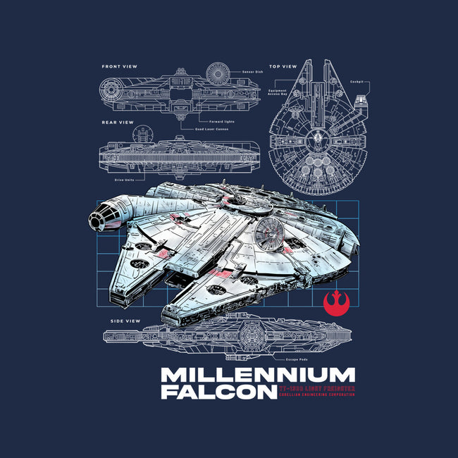 Rebel Light Freighter-None-Fleece-Blanket-alfbocreative