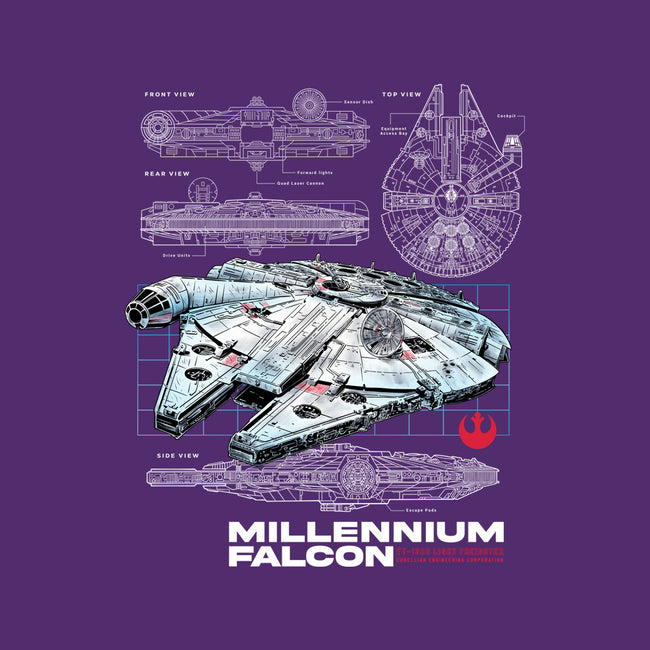 Rebel Light Freighter-None-Fleece-Blanket-alfbocreative