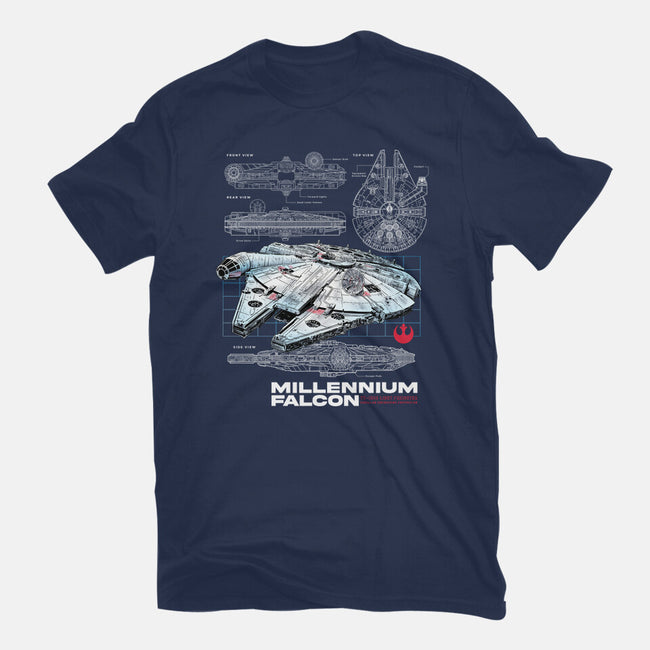 Rebel Light Freighter-Womens-Basic-Tee-alfbocreative