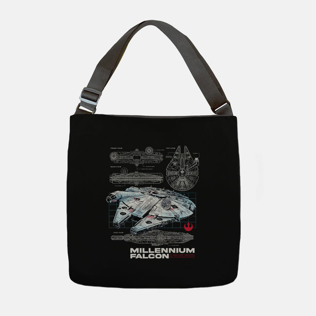 Rebel Light Freighter-None-Adjustable Tote-Bag-alfbocreative