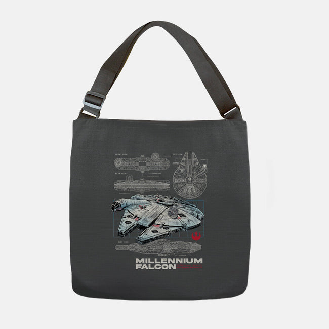 Rebel Light Freighter-None-Adjustable Tote-Bag-alfbocreative
