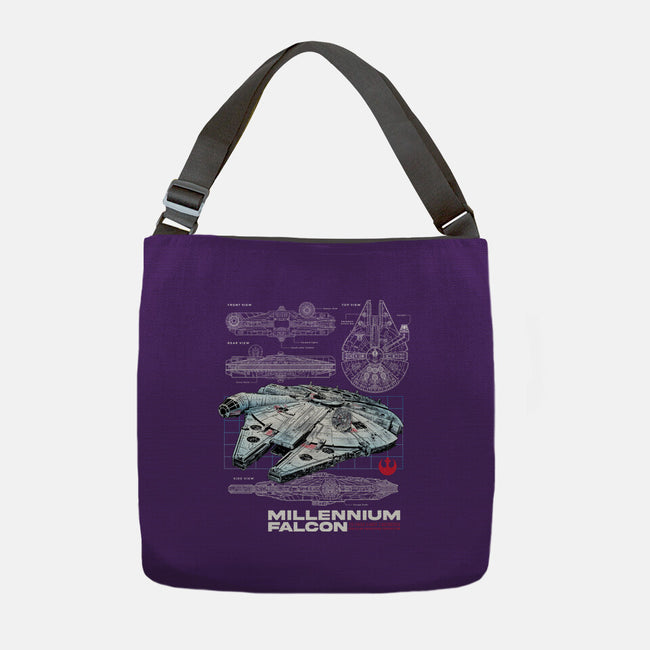 Rebel Light Freighter-None-Adjustable Tote-Bag-alfbocreative