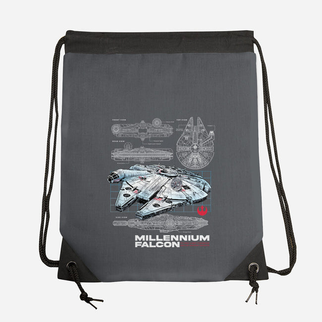 Rebel Light Freighter-None-Drawstring-Bag-alfbocreative