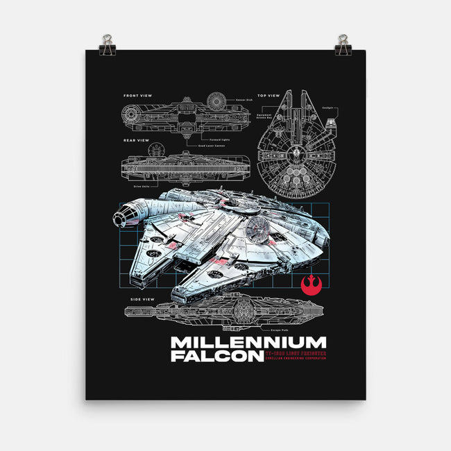 Rebel Light Freighter-None-Matte-Poster-alfbocreative