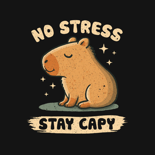 No Stress Stay Capy-None-Fleece-Blanket-NMdesign