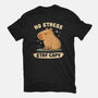 No Stress Stay Capy-Mens-Heavyweight-Tee-NMdesign