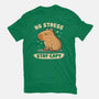 No Stress Stay Capy-Mens-Heavyweight-Tee-NMdesign