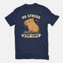 No Stress Stay Capy-Youth-Basic-Tee-NMdesign