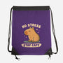 No Stress Stay Capy-None-Drawstring-Bag-NMdesign