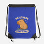 No Stress Stay Capy-None-Drawstring-Bag-NMdesign