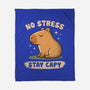 No Stress Stay Capy-None-Fleece-Blanket-NMdesign