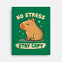 No Stress Stay Capy-None-Stretched-Canvas-NMdesign