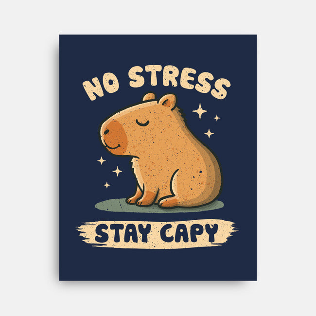 No Stress Stay Capy-None-Stretched-Canvas-NMdesign