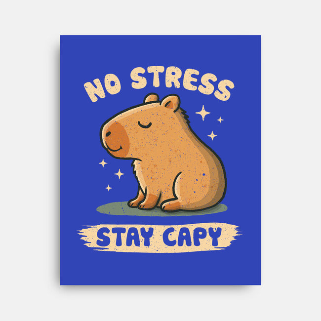 No Stress Stay Capy-None-Stretched-Canvas-NMdesign