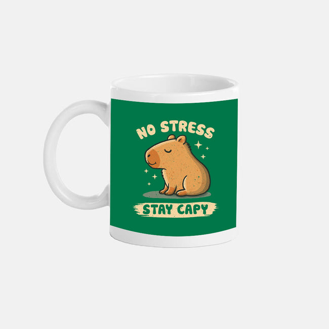 No Stress Stay Capy-None-Mug-Drinkware-NMdesign