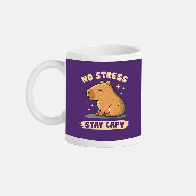 No Stress Stay Capy-None-Mug-Drinkware-NMdesign