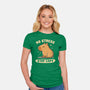 No Stress Stay Capy-Womens-Fitted-Tee-NMdesign