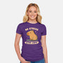 No Stress Stay Capy-Womens-Fitted-Tee-NMdesign