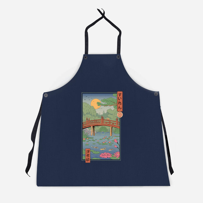 Water Lilies Ukiyo-e-Unisex-Kitchen-Apron-vp021