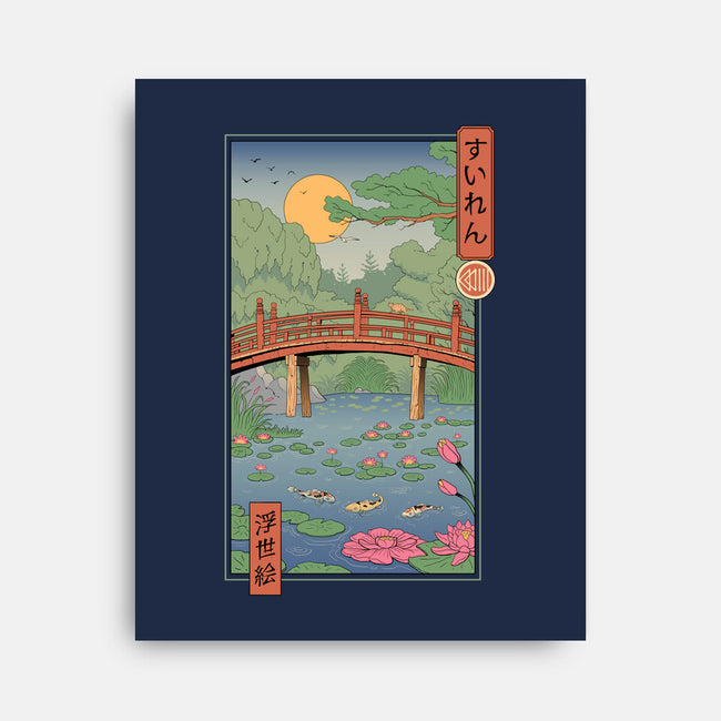Water Lilies Ukiyo-e-None-Stretched-Canvas-vp021