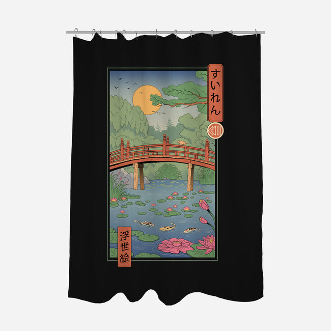 Water Lilies Ukiyo-e-None-Polyester-Shower Curtain-vp021