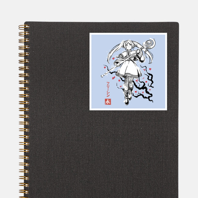 Chronicle Of Magic Sumi-E-None-Glossy-Sticker-Astrobot Invention