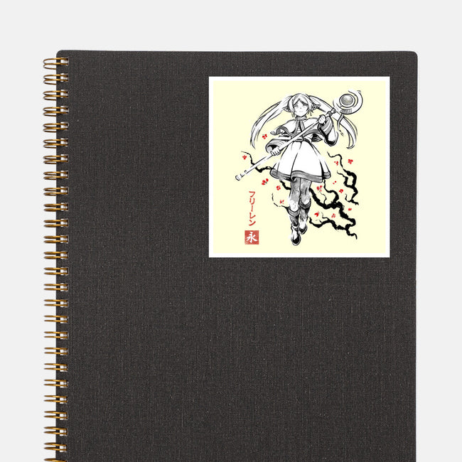 Chronicle Of Magic Sumi-E-None-Glossy-Sticker-Astrobot Invention