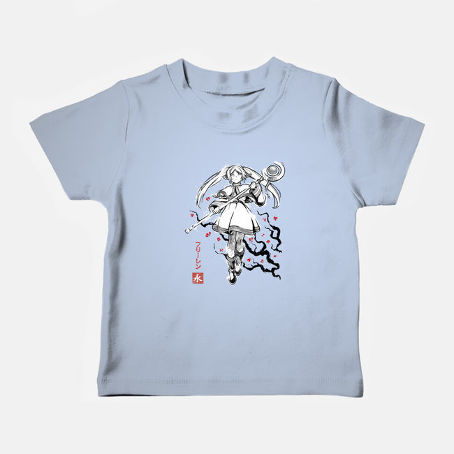 Chronicle Of Magic Sumi-E-Baby-Basic-Tee-Astrobot Invention